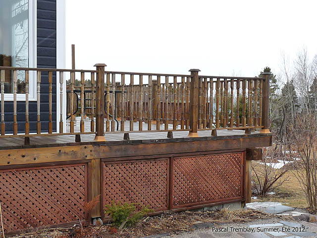 Capuchons de bois - Terrasse en bois trait - Comment construire une Terrasse