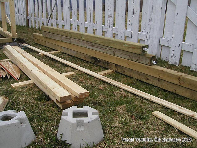 Serre en bois / matriaux de construction / Panneaux de polycarbonate