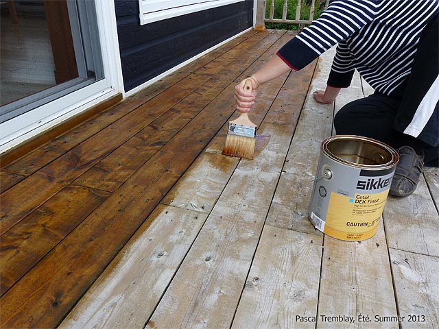 Teindre une Terrasse en bois - Peindre une terrasse en bois - protger le bois
