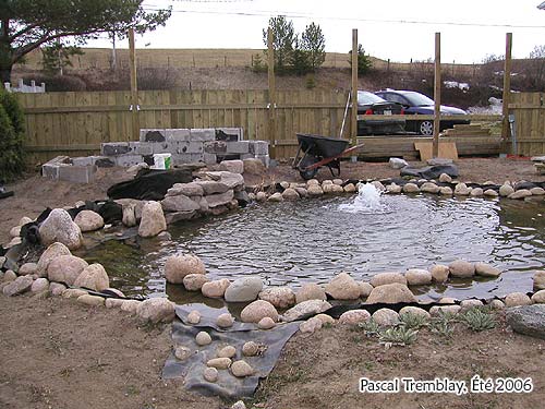 Concevoir une Cascade d'eau pour jardin d'eau - Cascade de bassin  poissons