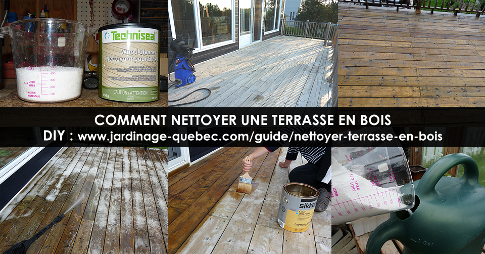 Nettoyer une Terrasse Balcon Patio en Bois - Nettoyant pour Bois Traité